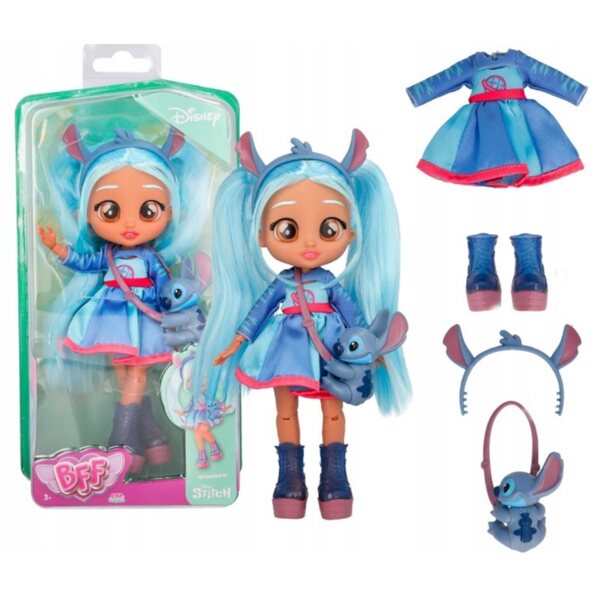 Cry Babies BFF lalka modowa Stitch Disney akcesoria zabawka dla dziewczynki