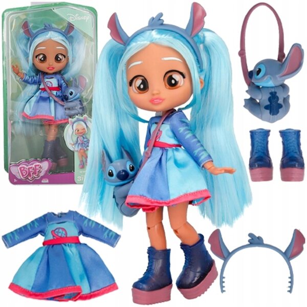 Cry Babies BFF lalka modowa Stitch Disney akcesoria zabawka dla dziewczynki