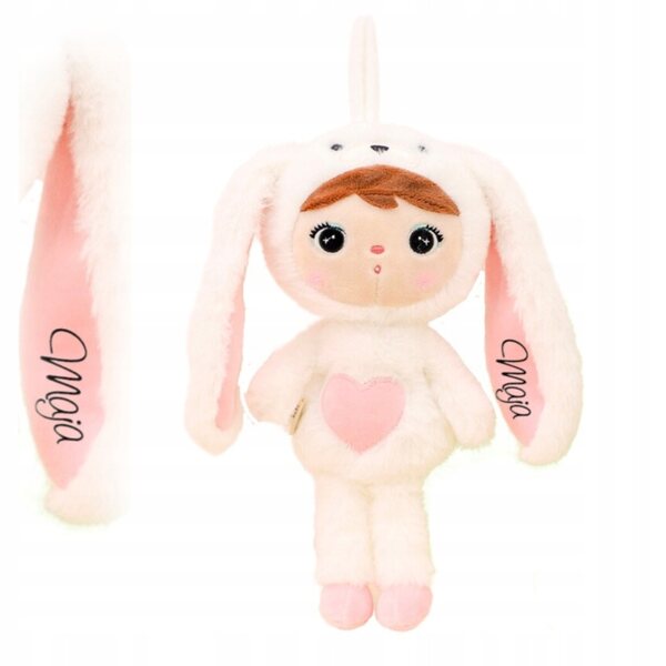 Cremefarbener Hase 30 cm Metoo personalisierbar mit Namen für Neugeborene