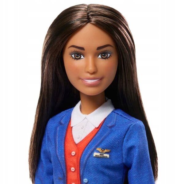 Barbie Stewardess mit Koffer und Zubehör, Spiel für Kinder ab 3 Jahren