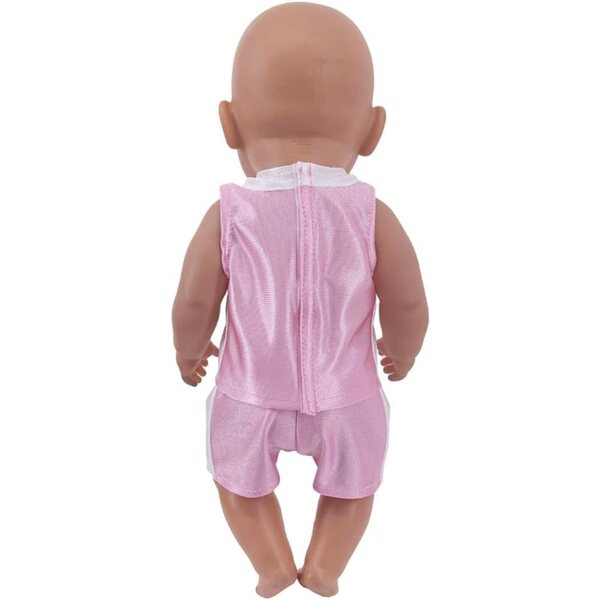 18-Zoll-Puppenkleidung – 2-teiliges rosa Sportbekleidungsset