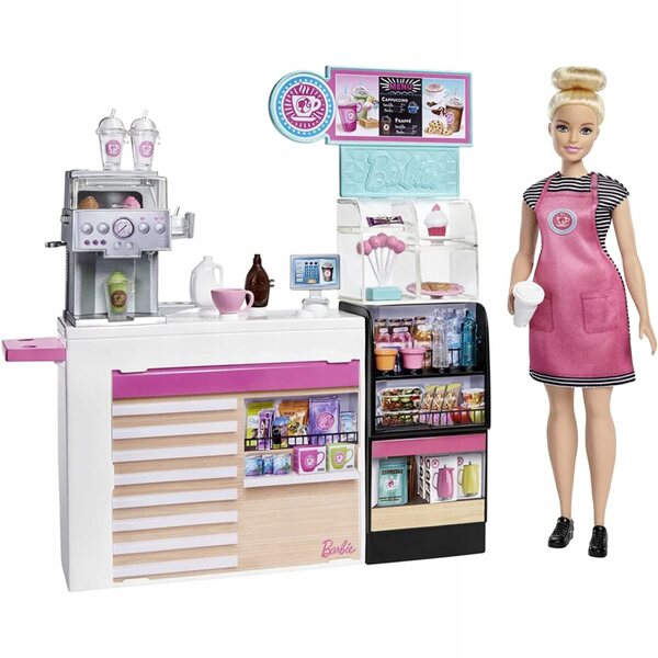 Barbie Set Café – Spielset mit Puppe und Zubehör