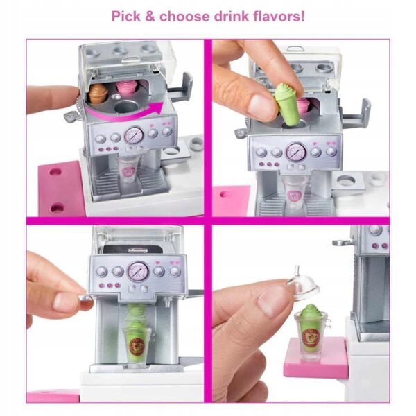 Barbie Set Café – Spielset mit Puppe und Zubehör