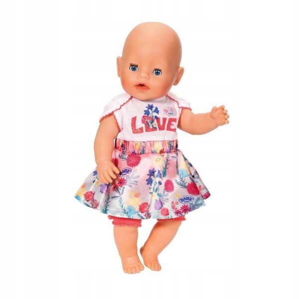 Vestito rosa con pantaloncini per bambola Baby Born 43 cm con gruccia originale