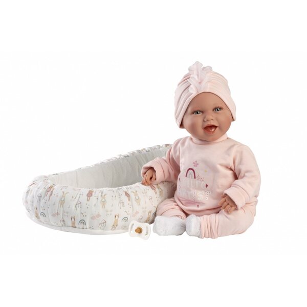 Llorens Mimi Baby Doll 42 cm – bambola fatta a mano con cocoon per bambini 3+