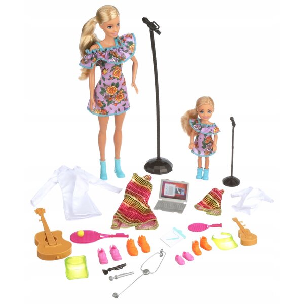 Barbie und Chelsea Karriere 3 Jobs mit Originalkleidung und Accessoires