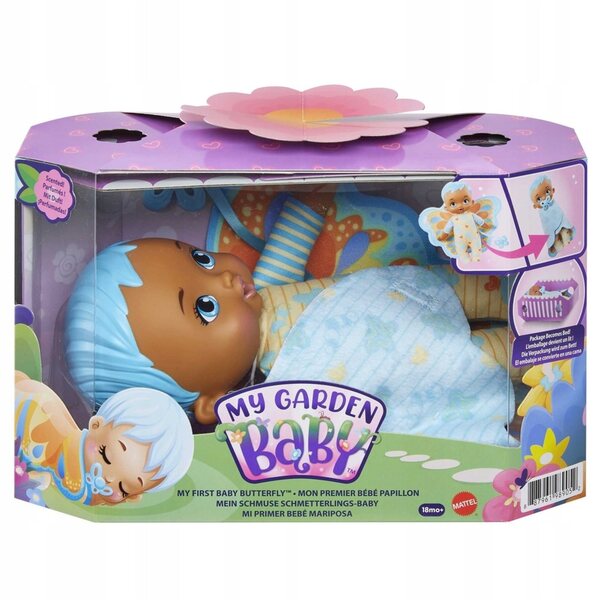 My Garden Baby Bobas morbido con culla pieghevole e ali profumate 23 cm