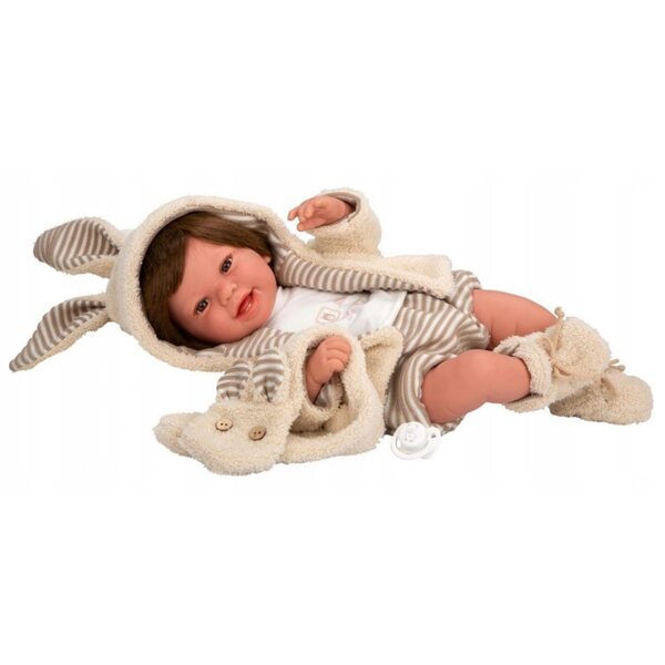 Bambola spagnola neonato 45 cm Munecas Arias in vinile e tessuto, morbida e realistica