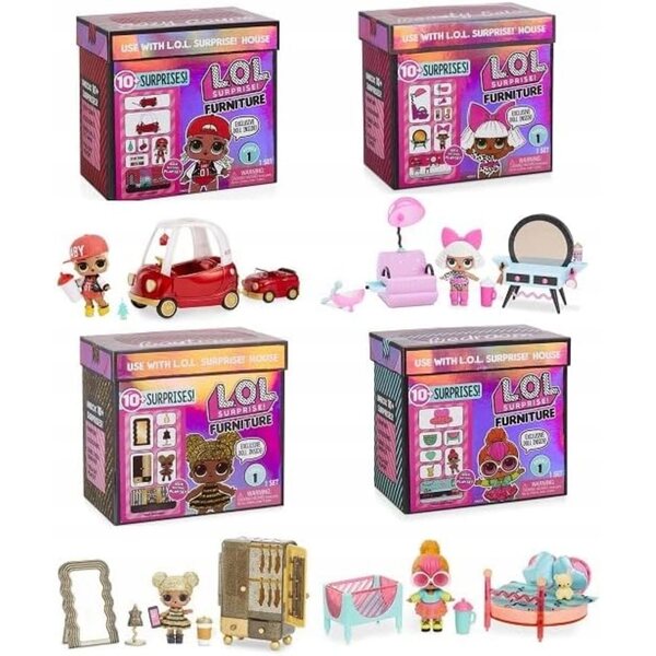 LOL Bambola mobili a sorpresa con auto Cosy Coupe e accessori originali