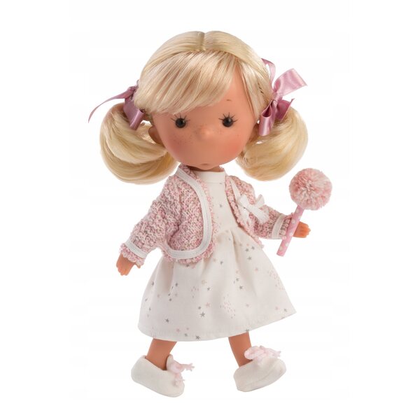 Bambola Llorens Miss Lilly Queen 26 cm con Abbigliamento alla Moda e Lollipop