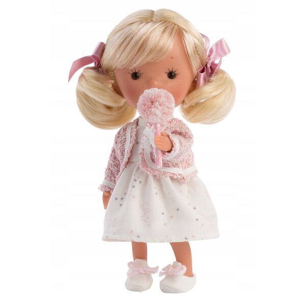 Bambola Llorens Miss Lilly Queen 26 cm con Abbigliamento alla Moda e Lollipop