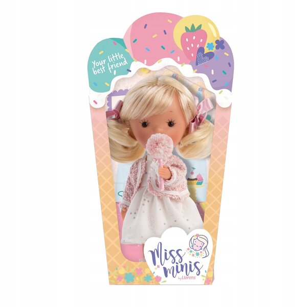 Bambola Llorens Miss Lilly Queen 26 cm con Abbigliamento alla Moda e Lollipop