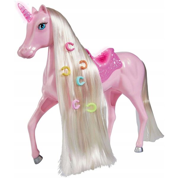 Bambola Steffi ed Evi con fate e un unicorno luminoso Simba