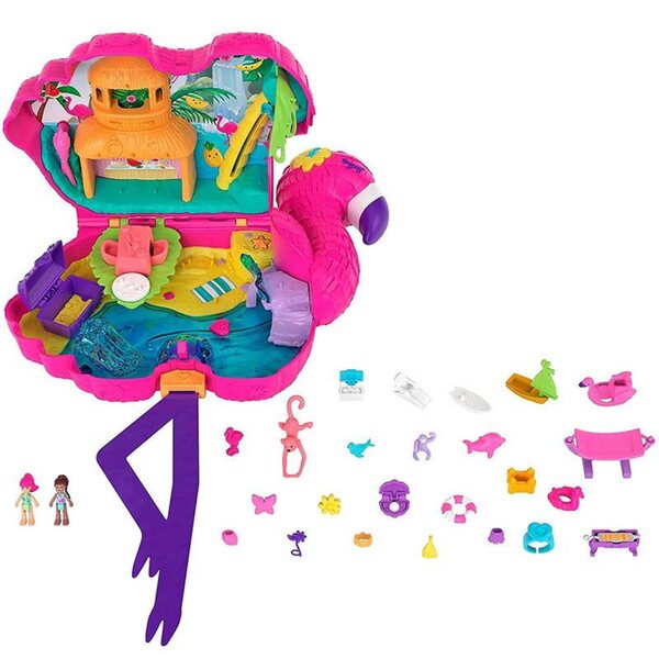 Polly Pocket Flaming Beach Party Забавна игра за деца 4+