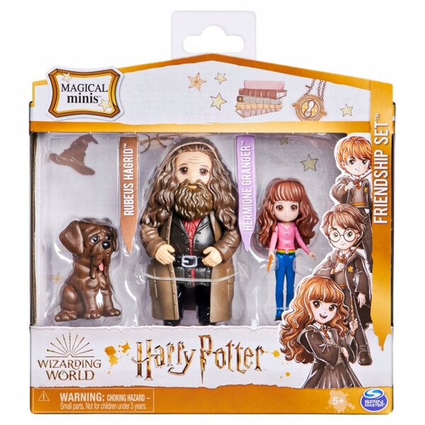 Set 2 Bambole Harry Potter Hermione e Hagrid con cane Fang - Spin Master
