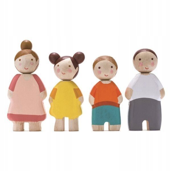 Family Leaf Tender Leaf Toys: ein Set Holzpuppen für Kinder ab 3 Jahren