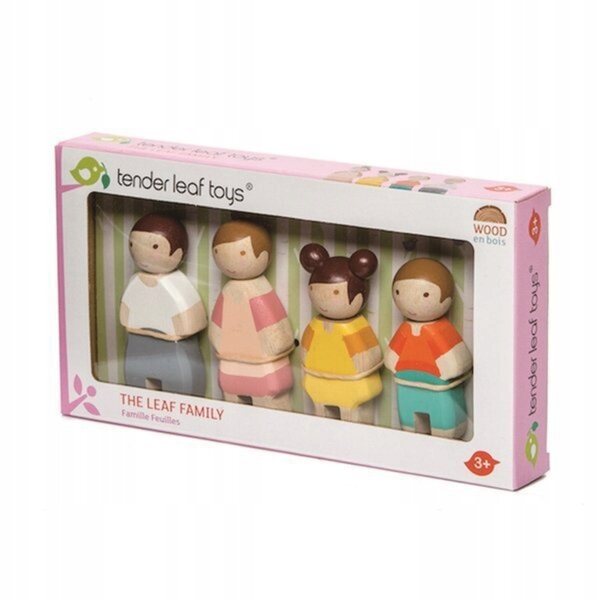 Family Leaf Tender Leaf Toys: ein Set Holzpuppen für Kinder ab 3 Jahren