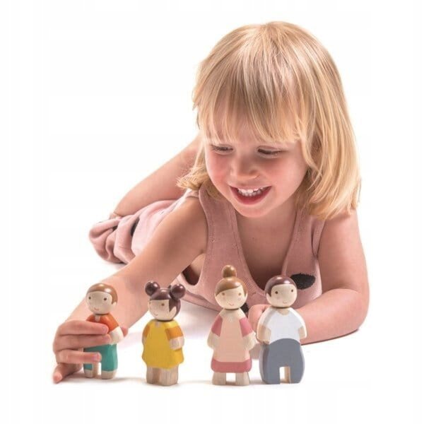 Family Leaf Tender Leaf Toys: ein Set Holzpuppen für Kinder ab 3 Jahren