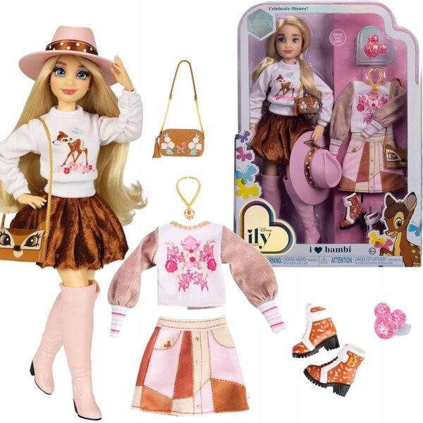 Disney Bambi 30 cm große Modepuppe mit Zubehör – Jakks Pacific