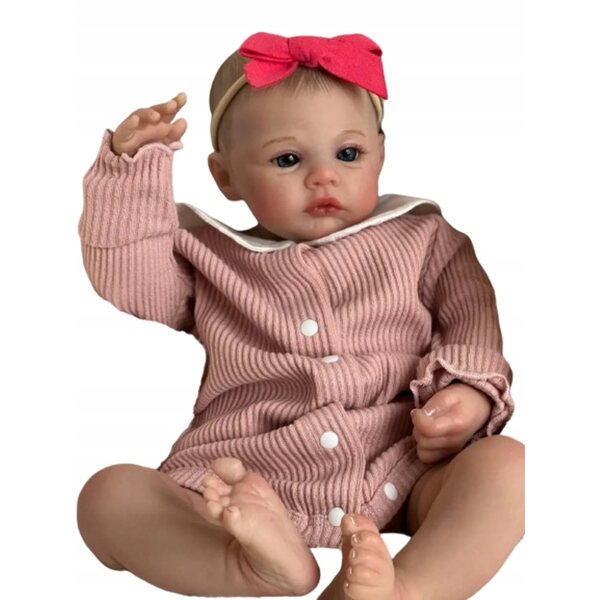 REALISTYCZNA LALKA REBORN, JAK ŻYWE DZIECKO, 49 CM, KEIUMI, DLA DZIECI