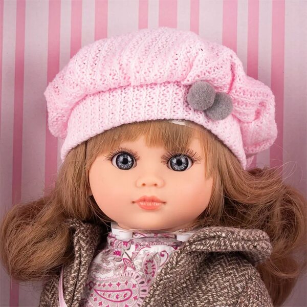 Bambola spagnola Fany alta 42 cm con cappottino profumata alla vaniglia