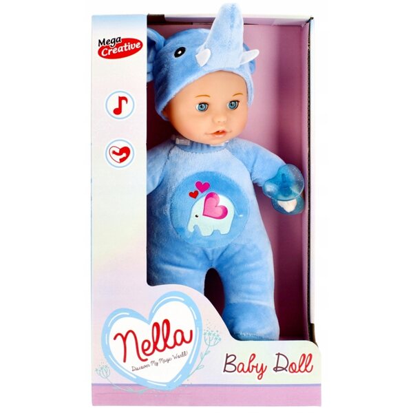 Baby Doll 30cm con Accessori Interattivi Parla e Canta Mega Creativa