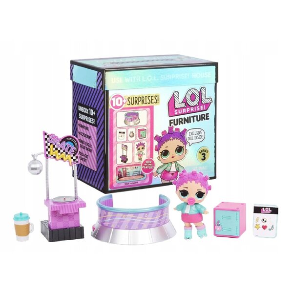 L.O.L. Möbel 567103E7C mit mehr als 10 Überraschungen und Broller SK8ER Serie 3 Puppe