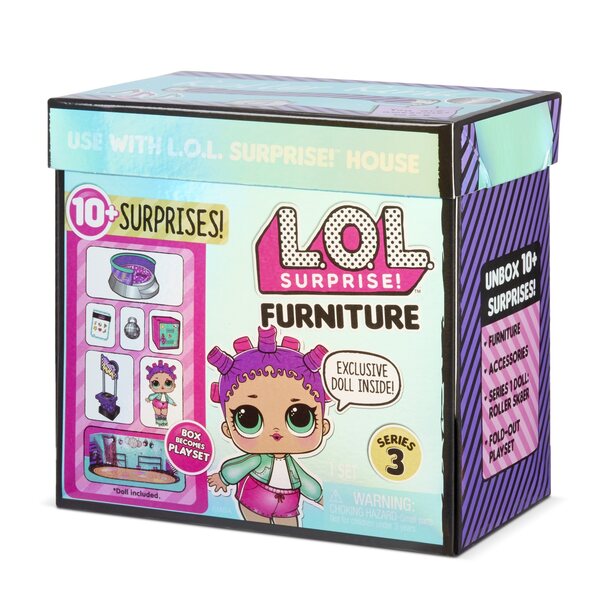 L.O.L. Möbel 567103E7C mit mehr als 10 Überraschungen und Broller SK8ER Serie 3 Puppe