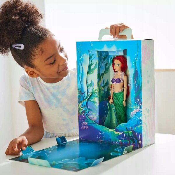 Original Disney Store Ariel Moose avec accessoires et vêtements supplémentaires 29 cm