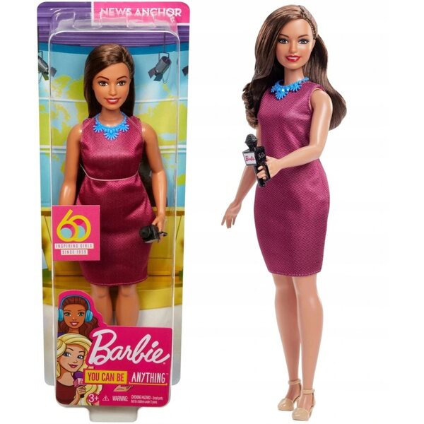 Barbie Career Reporter – 60. Jubiläumsausgabe mit Kleidung und Accessoires