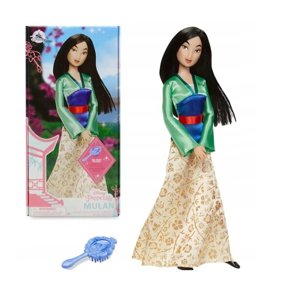 Bambola Mulan Disney 30 cm in plastica e tessuto, movimento completo
