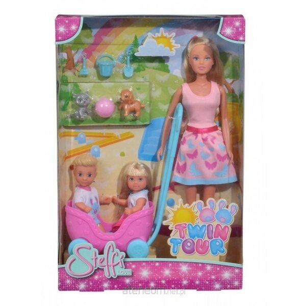 Steffi Love Opiekunka Evi i Timmiego bambola per bambini 3+ anni