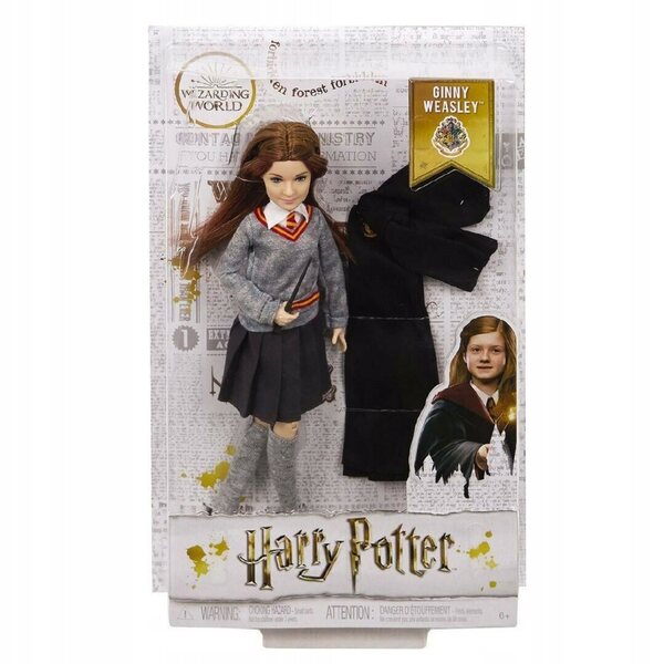 Harry Potter Ginny Weasley Puppe mit Hogwarts-Kleid und Mattel-Zauberstab