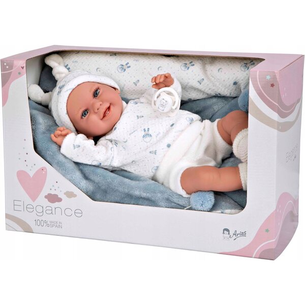 Bambola Bobas Munecas Arias 35 cm in vinile e tessuto made in Spagna