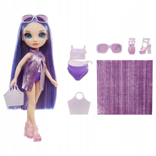 Violet Willow Rainbow High: Лятна модна кукла с плажно облекло