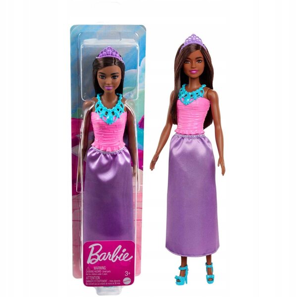 Bambola Barbie Principessa con Abito Viola per Bambini da 3 Anni in Poi