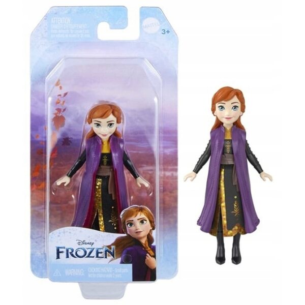 Mattel Anna Frozen Disney 9cm Laletta avec robe amovible et articulations mobiles
