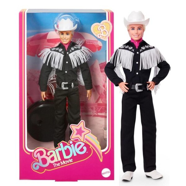 Bambola Ken Barbie Film con Costume Western Originale, 29 cm Mattel