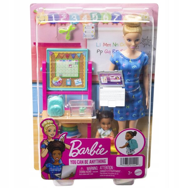 Mattel Barbie Leraar met speelset en accessoires voor kinderen vanaf 3 jaar