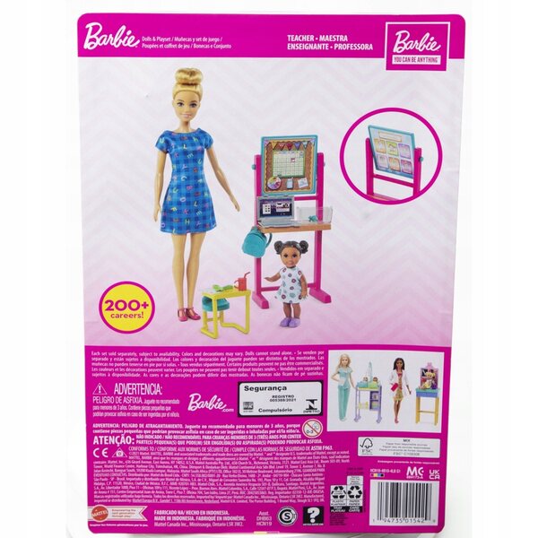 Mattel Barbie Leraar met speelset en accessoires voor kinderen vanaf 3 jaar