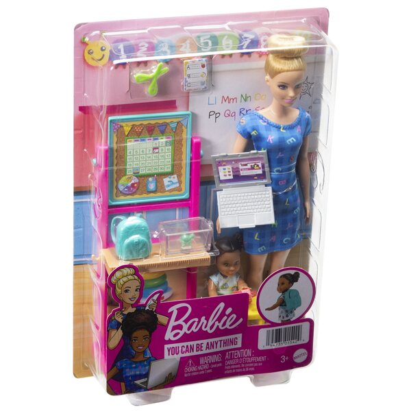 Mattel Barbie Leraar met speelset en accessoires voor kinderen vanaf 3 jaar