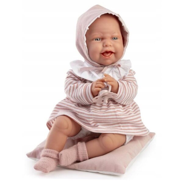 Bambola Clara spagnola di 34 cm con cuscino e balbettio interattivo