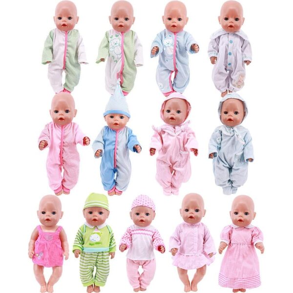 18-Zoll-Puppenkleidung für amerikanische Puppen – hochwertiges Set aus Kleid, Rock und Accessoires
