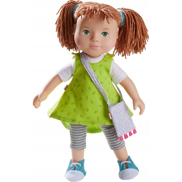 Bambola HABA Milou da 32 cm con vestito verde per bambini dai 3 anni