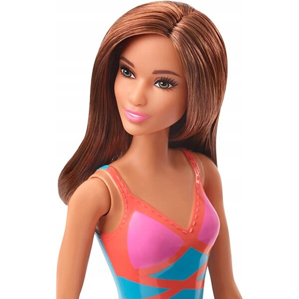 Barbie Beach Szatynka 32 cm mit buntem Badeanzug