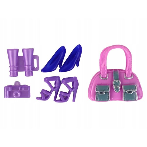 Poppenset met kleding en accessoires voor avontuur- en creativiteitsspellen