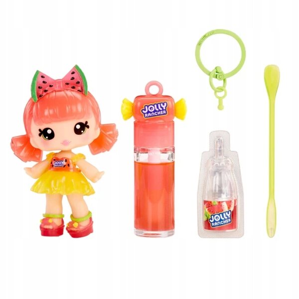 Yummi Land Lip Gloss Doll Mimi Watermelon con Profumo Dolce e Mini Bambola 9 cm