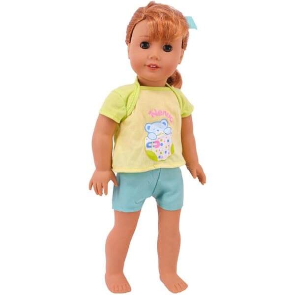 Kleidung für amerikanische 18-Zoll-Puppen – T-Shirt, Shorts und Freizeithosen