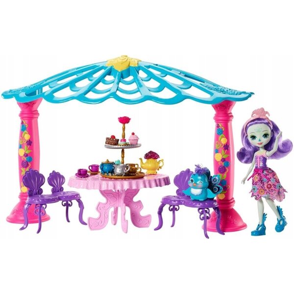Enchantimals Gartenschaukel mit Pfauenmuster und Spielzubehör