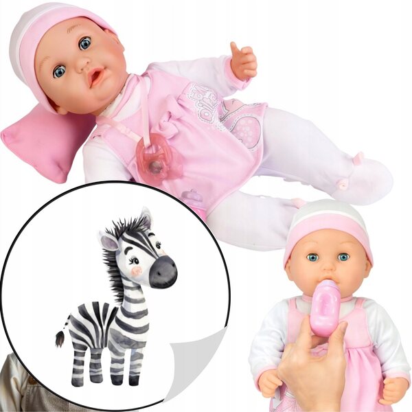 Bambola Baby Interattiva 40 cm con Suoni e Accessori per Bambine 3+ Anni